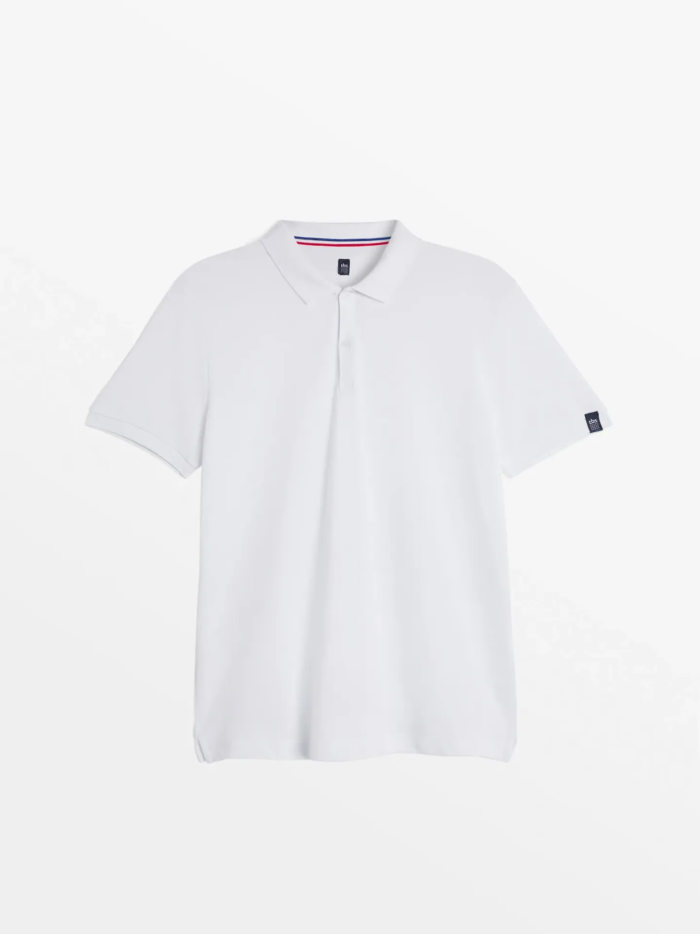 [25TB00031] PROEMON-POLO MC UNI MIF HOMME (Blanc, S)