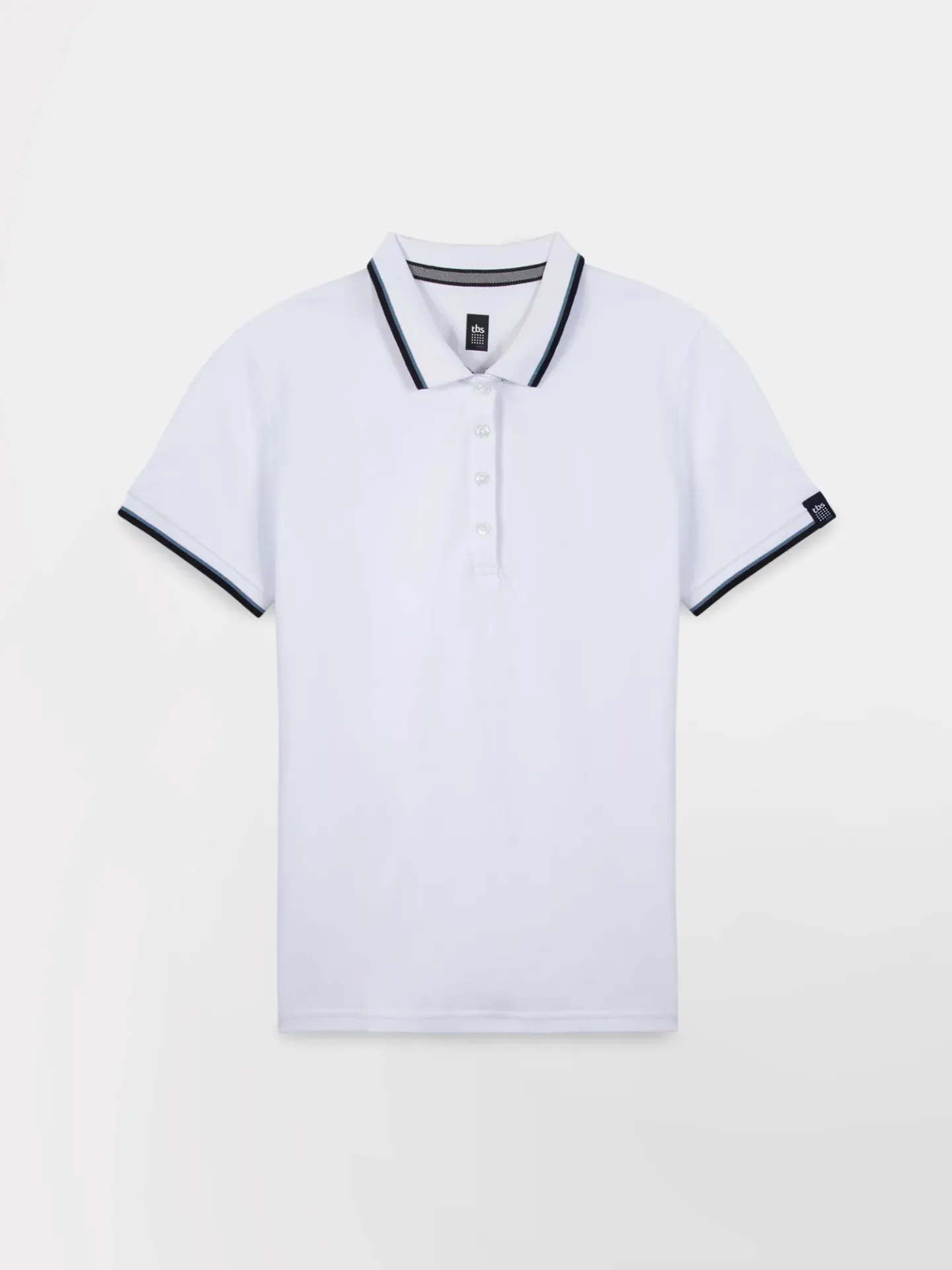 PROAVYN-POLO MC LISERÉ FEMME