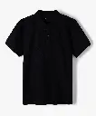 DASTIN-POLO MC UNI 2 BOUTONS JUNIOR NOIR