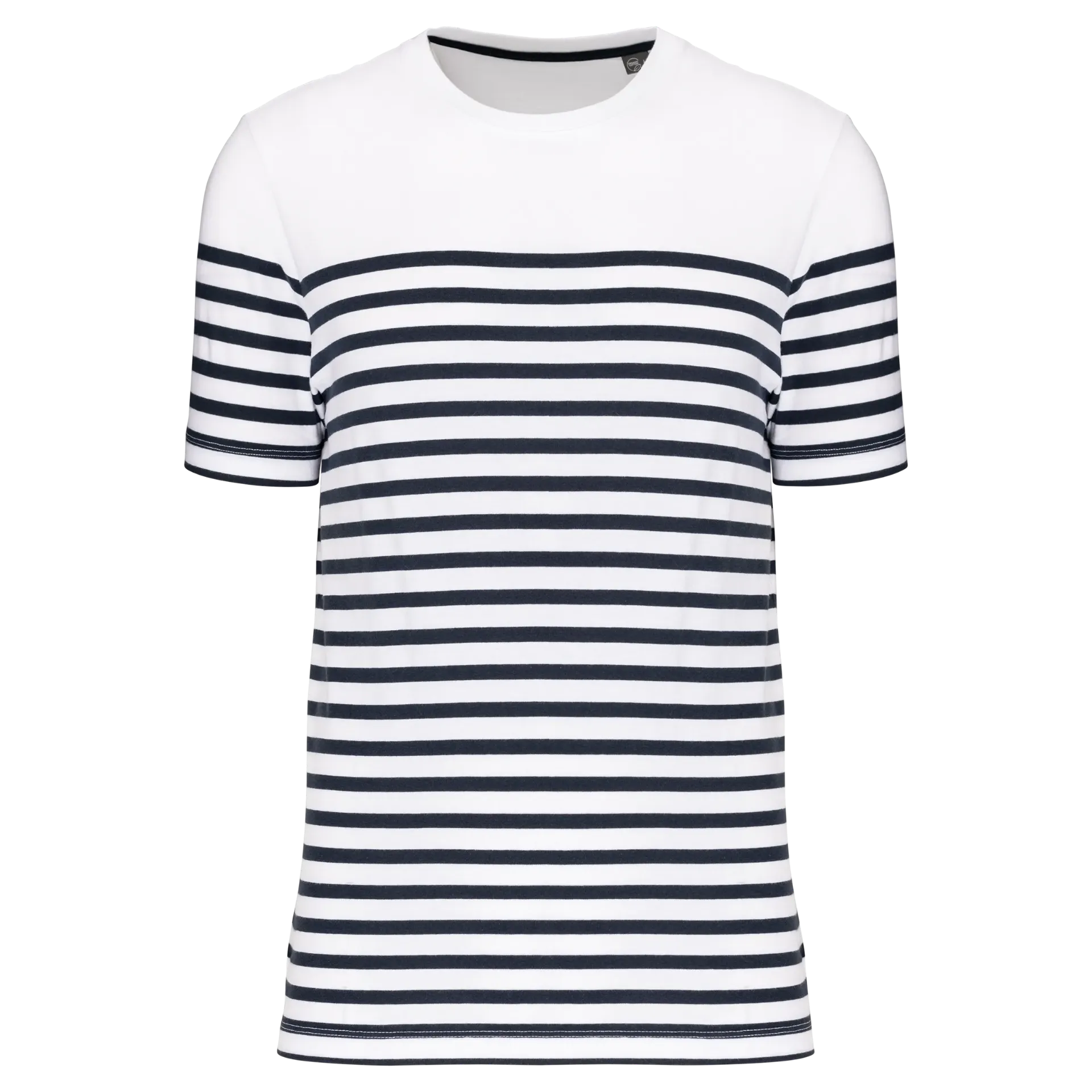[26TOK3033] MARINO-TEE-SHIRT MC MARINIERE HOMME (Blanc, S)