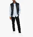 KEFATO-CHEMISE ML COL CLASSIQUE HOMME BLEU