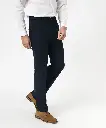 QOBOPRO-PANTALON COSTUME COUPE DROITE HOMME BLEU