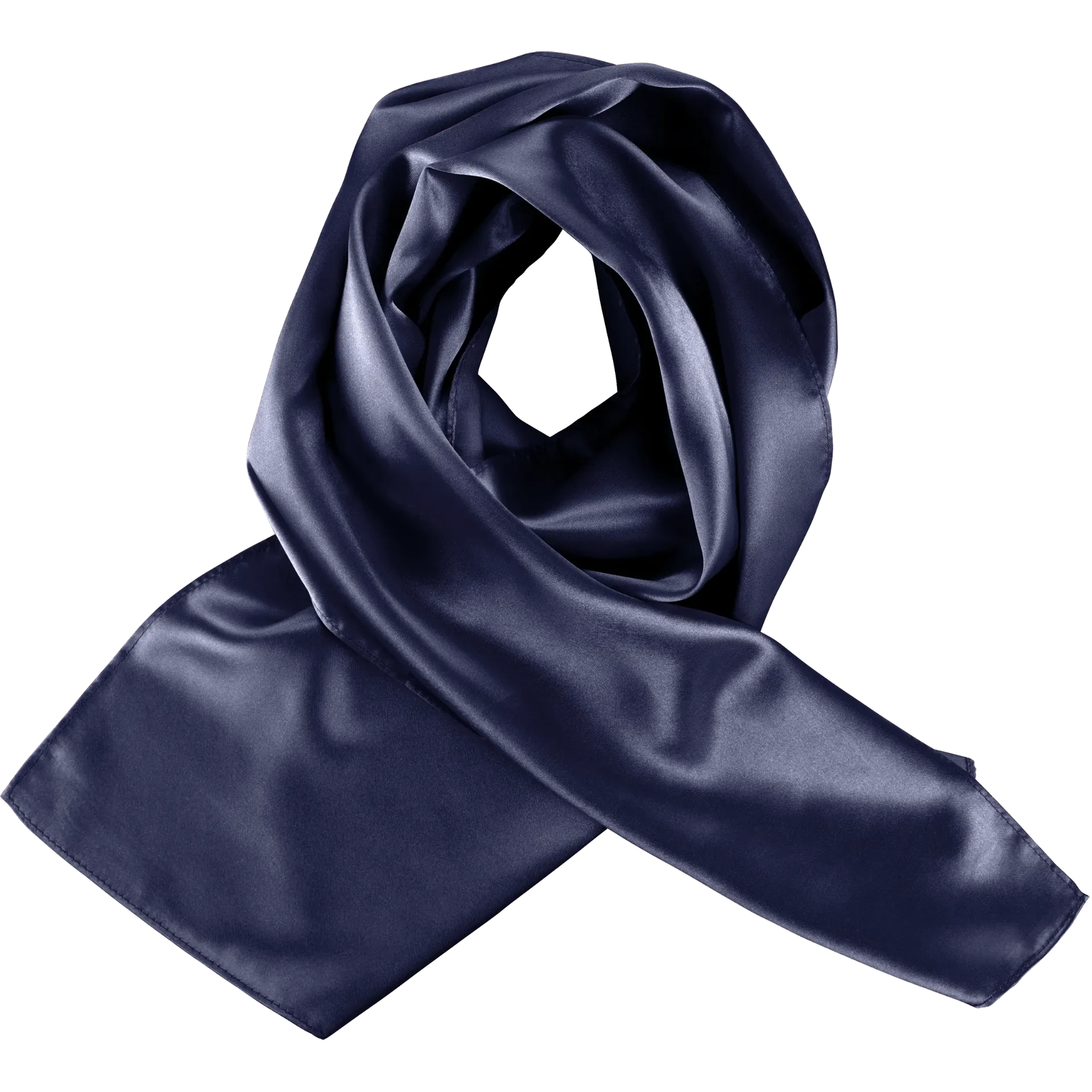 [26TOK861] BRUINE-FOULARD SATINE FEMME (Bleu)