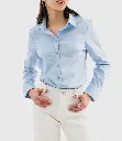 MARDA-CHEMISE ML COL CLASSIQUE FEMME BLEU