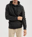 POASTA-SWEAT HOODED HOMME GRIS