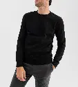 PAFFA-SWEAT COL ROND HOMME NOIR