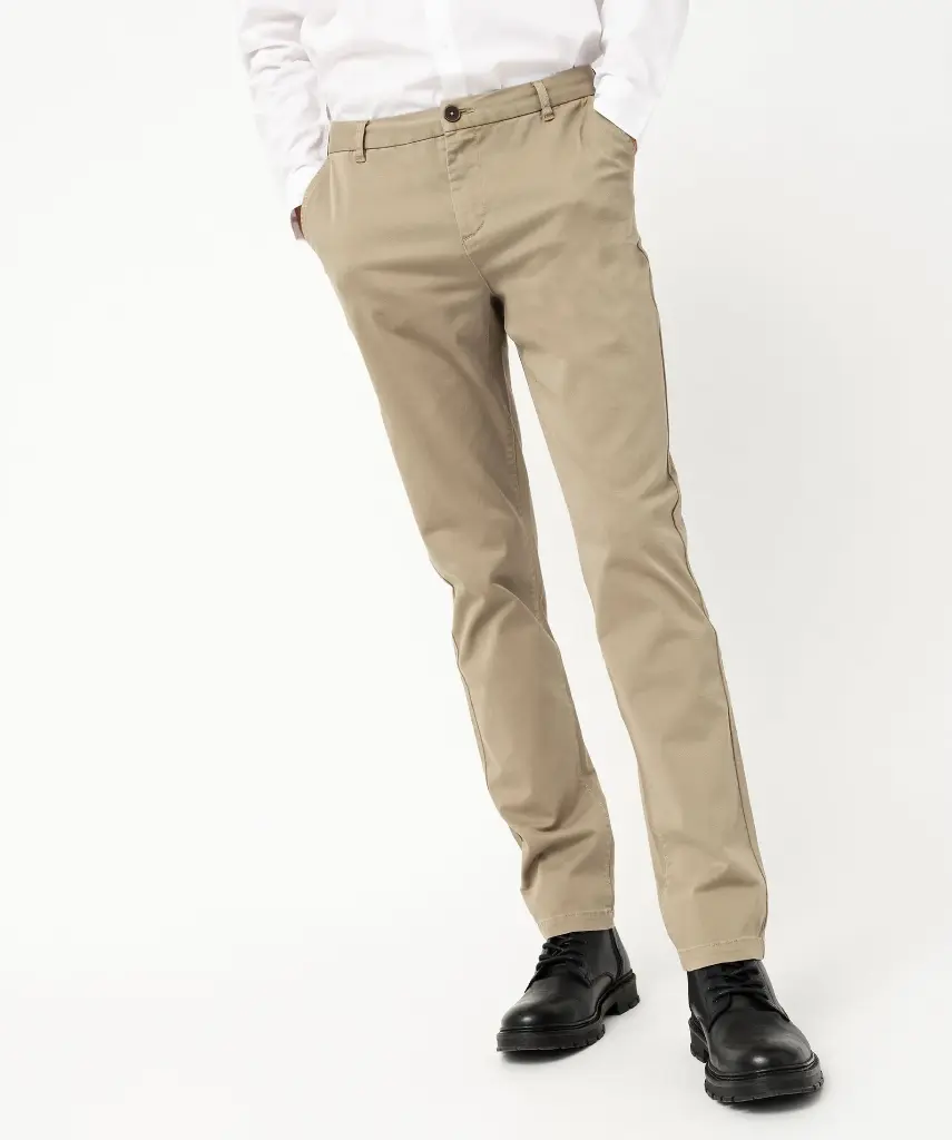 VLAFF-PANTALON CHINO HOMME TAUPE