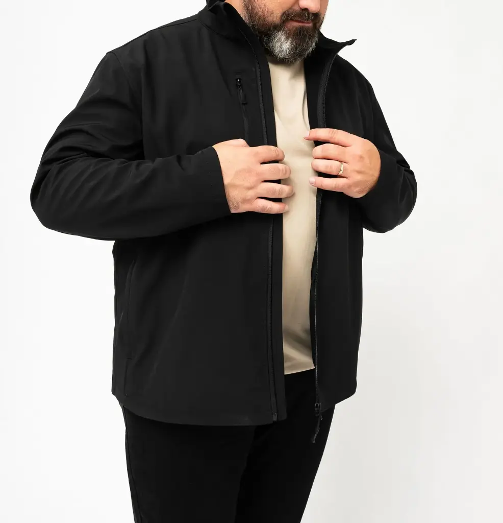 [25GE00107] VEFI-VESTE SOFTSHELL UNISEXE NOIR (XS)