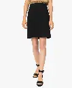 MAZOU-JUPE COUPE DROITE FEMME NOIR