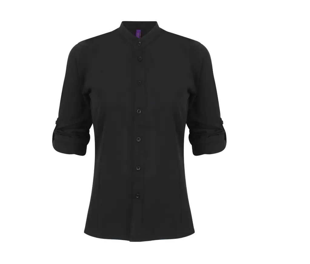 MANDARINE-CHEMISE ML COL MAO FEMME