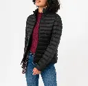 QABARO-VESTE MATELASSÉE FEMME NOIR