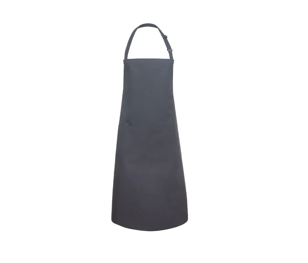 [26IMKYBLS5] APRON-TABLIER LONG AVEC POCHE UNISEXE (Anthracite)