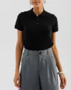 CAPOJ-POLO MC UNI 3 BOUTONS FEMME