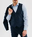 QOBOLOPRO-GILET COSTUME COUPE DROITE HOMME