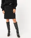 SATIRA-JUPE COUPE CRAYON FEMME NOIR
