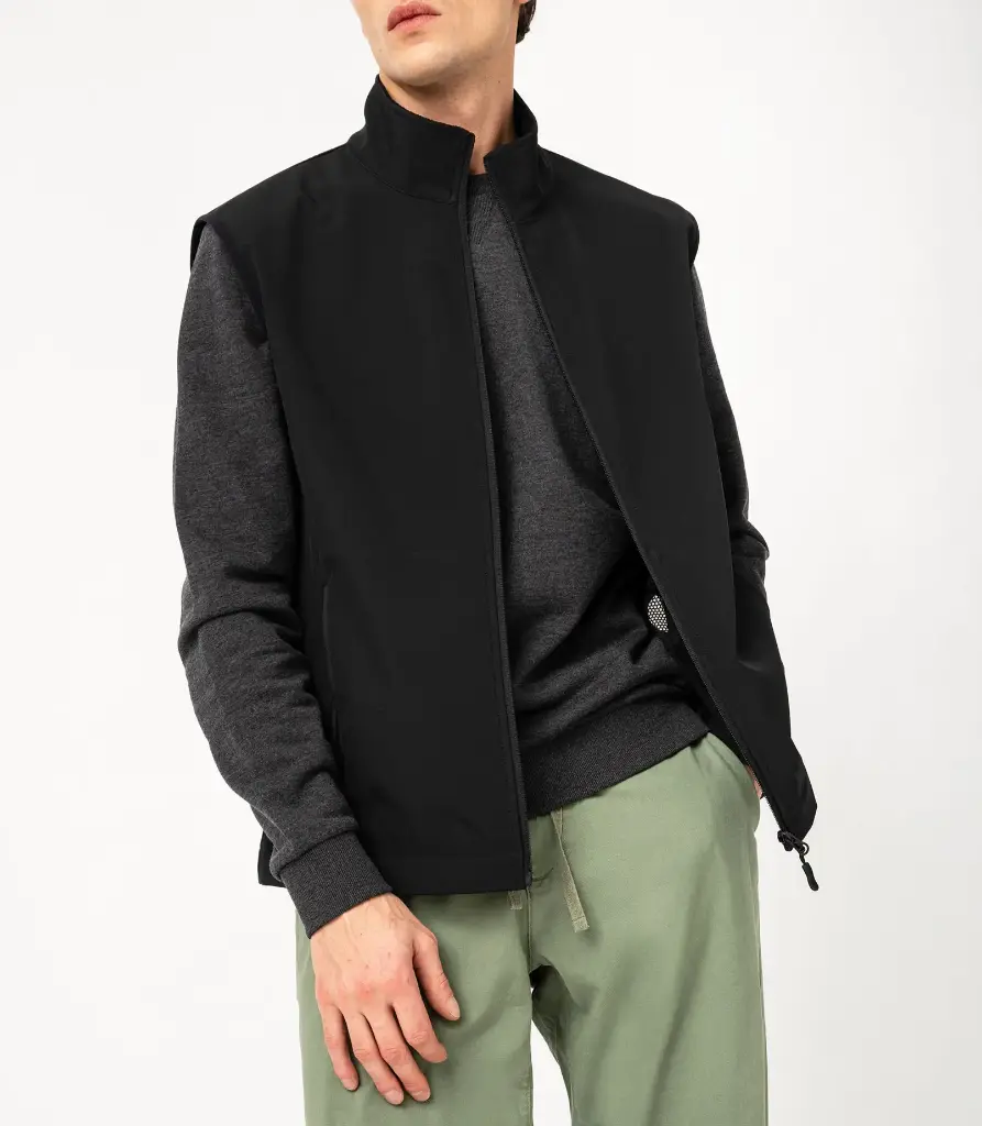 [25GE00105] VECAN-BODYWARMER SOFTSHELL UNISEXE NOIR (XS)