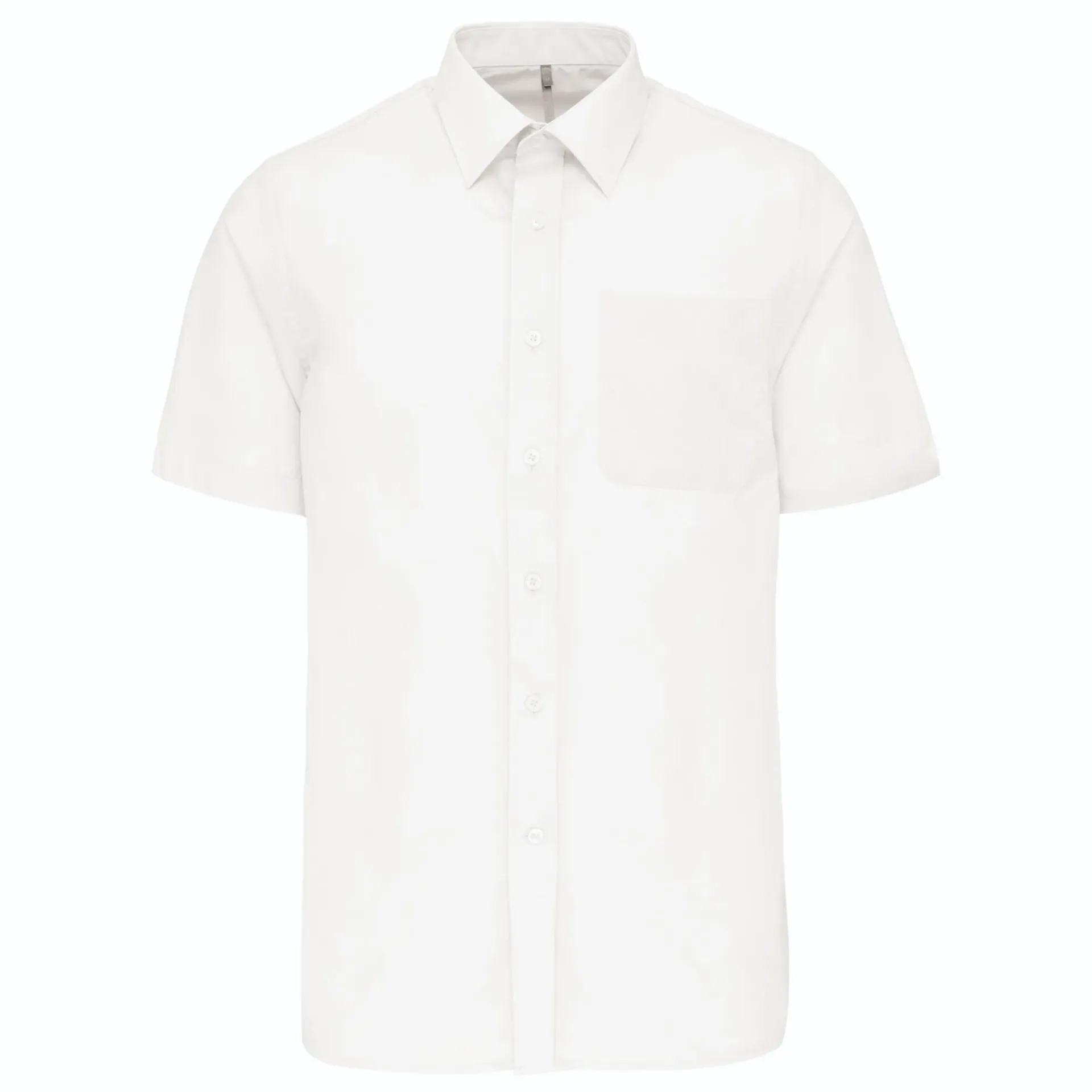 [26TOK551] AXEL-CHEMISE MC COL CLASSIQUE HOMME (Blanc, XS)