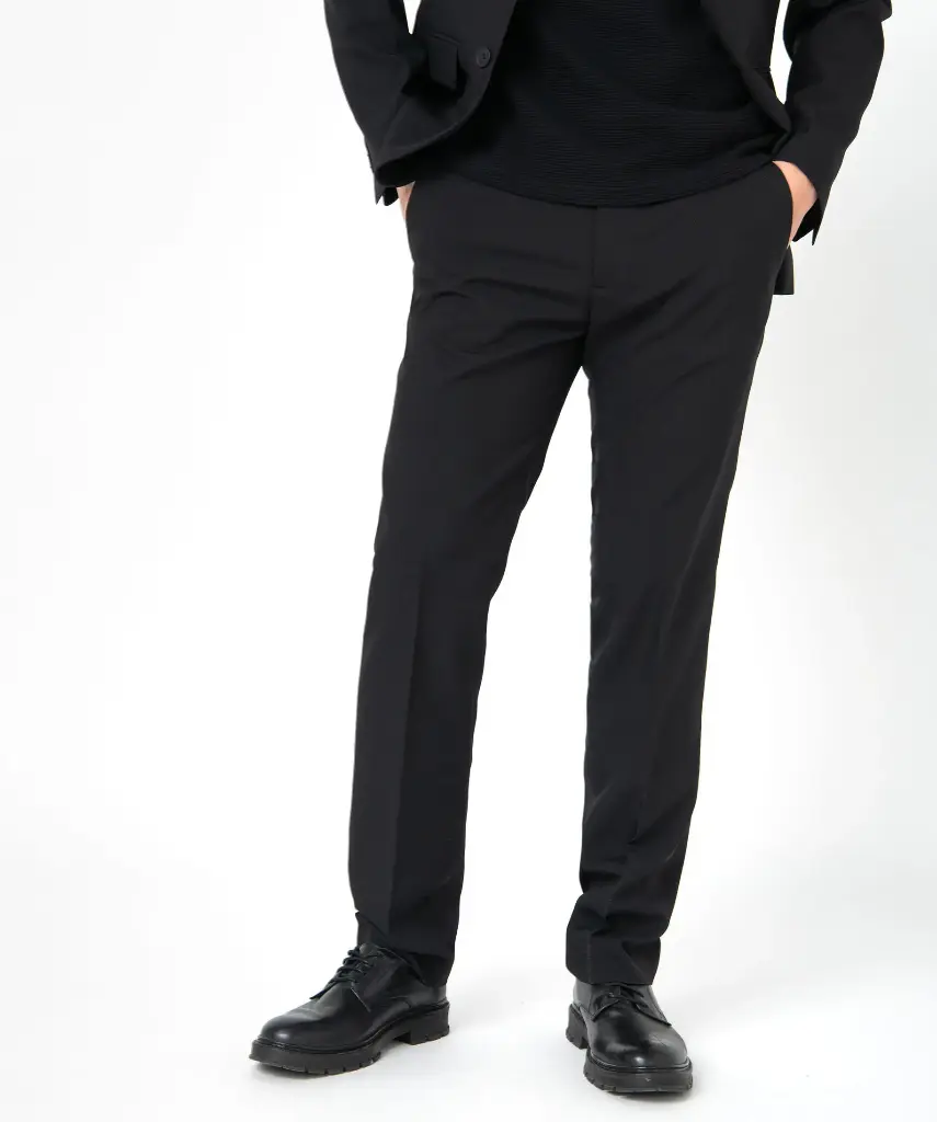 [25GE809177] XPANT-PANTALON COSTUME COUPE DROITE HOMME NOIR (36)